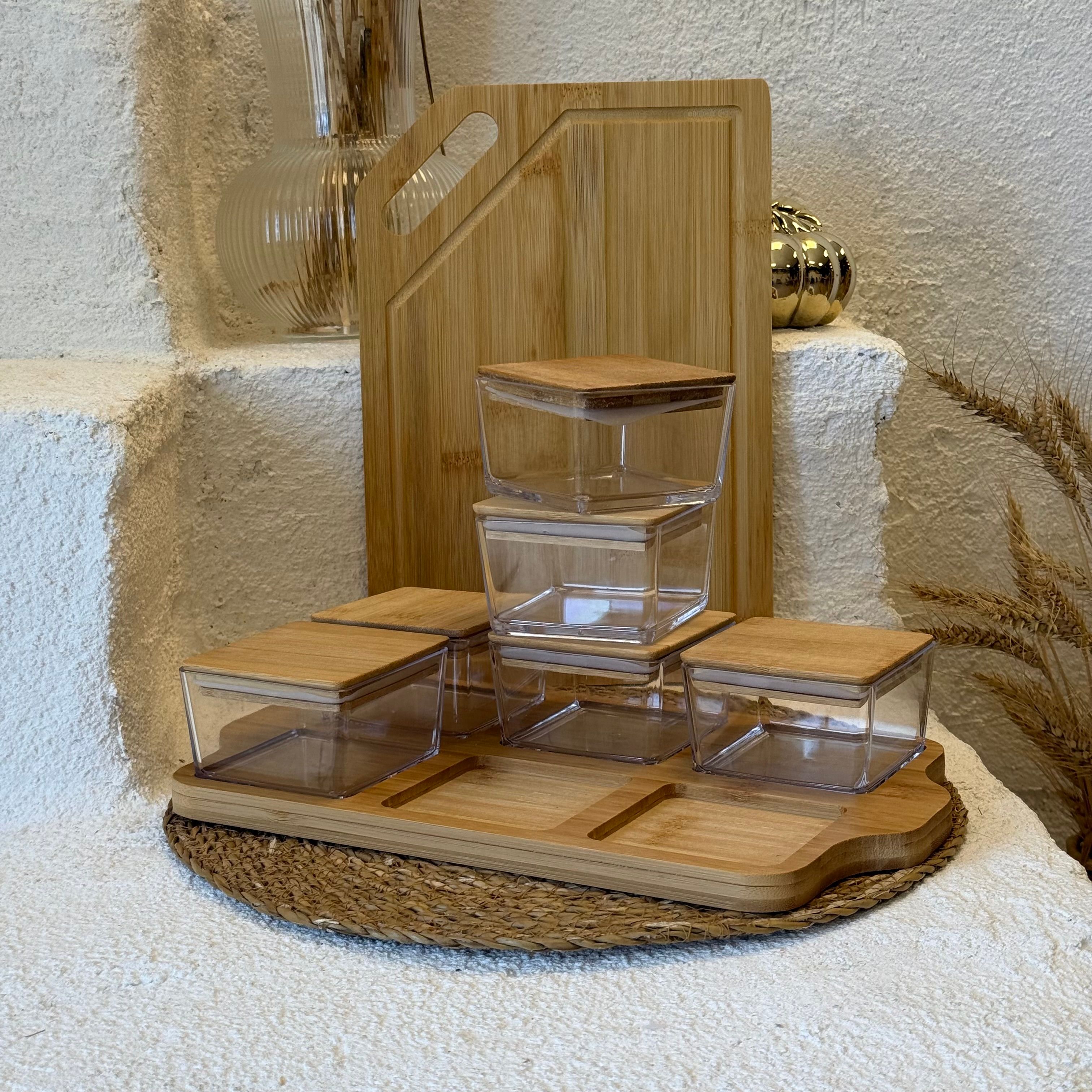 Alp Bambu Stand Kahvaltılık 34x20 cm Alana Bambu Kesme Tahtası Hediye (SÜPER FİYAT)