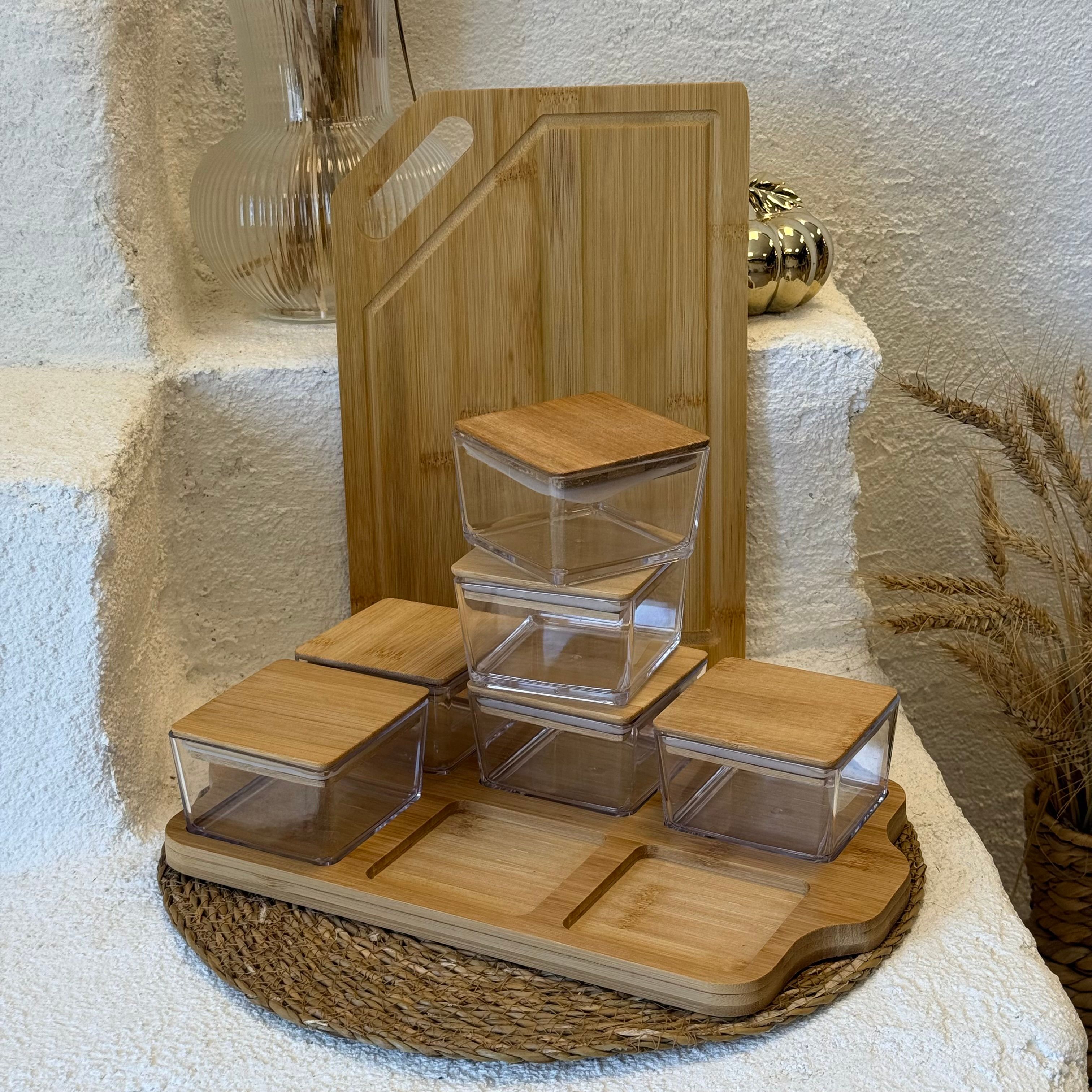 Alp Bambu Stand Kahvaltılık 34x20 cm Alana Bambu Kesme Tahtası Hediye (SÜPER FİYAT)