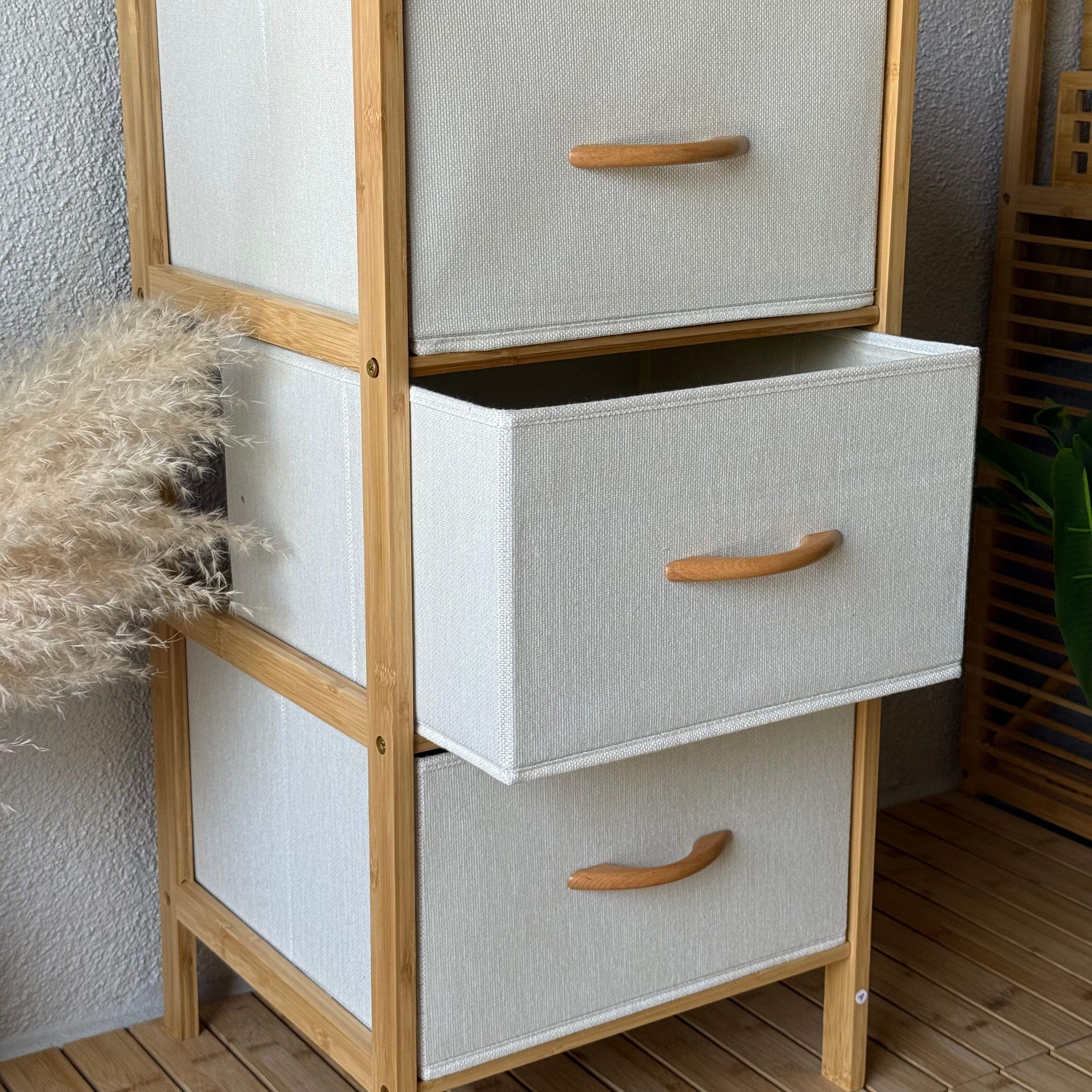 Mira Bez Çekmeceli Bambu Banyo Raf 79x35x37 CM (model:9195)