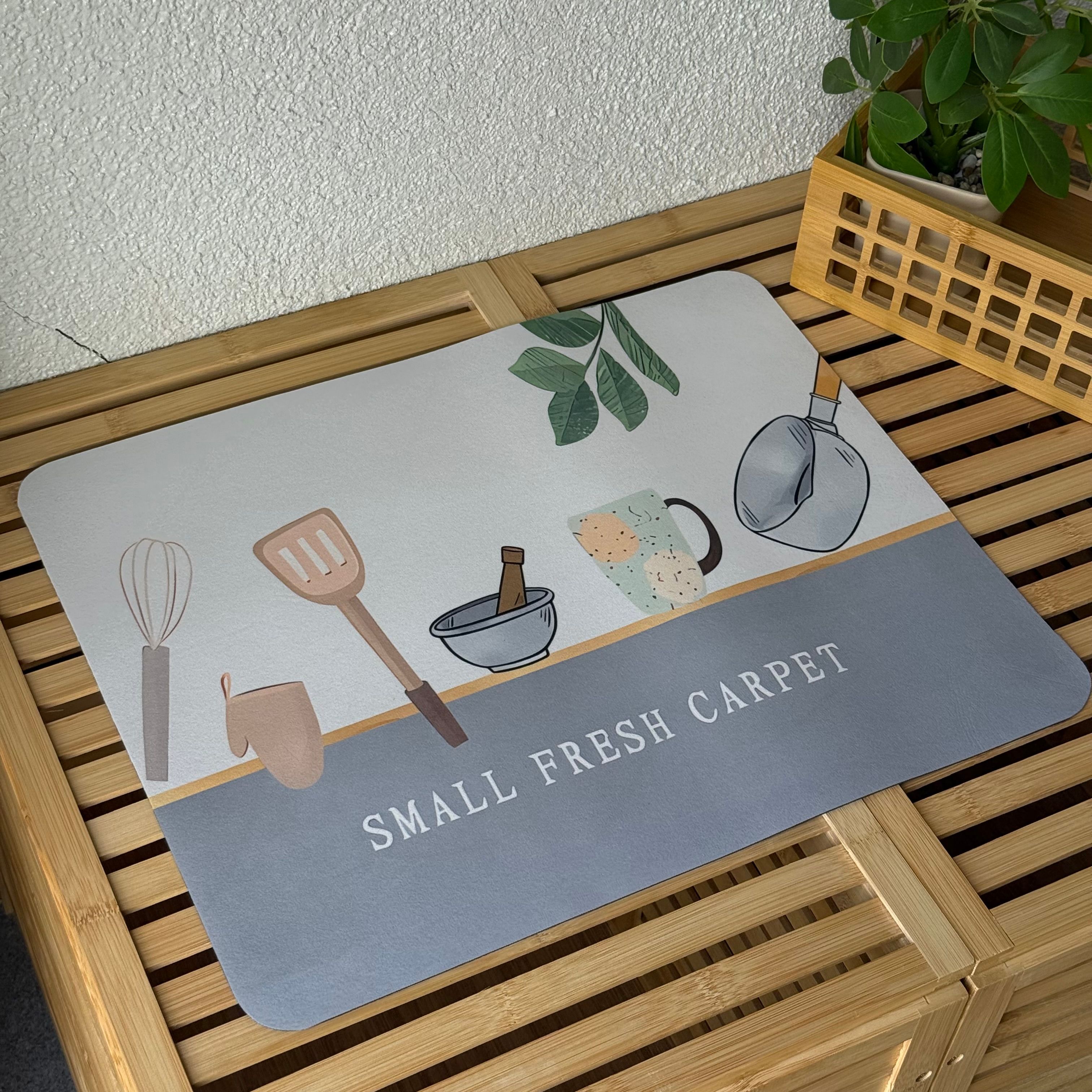 Small Fresh Carpet Bulaşık Matı 38x28 CM 