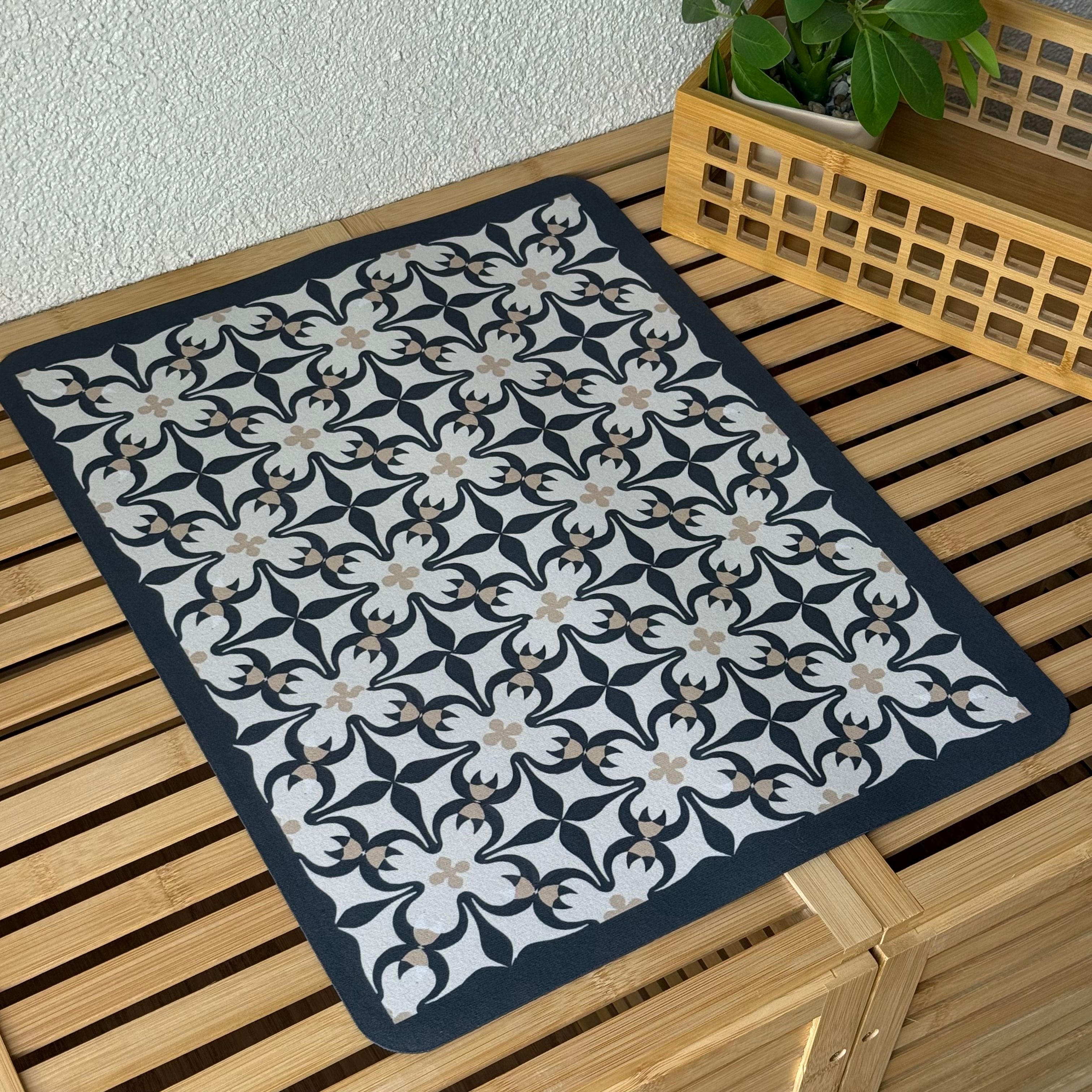 Vintage Bulaşık Matı 38x28 CM 