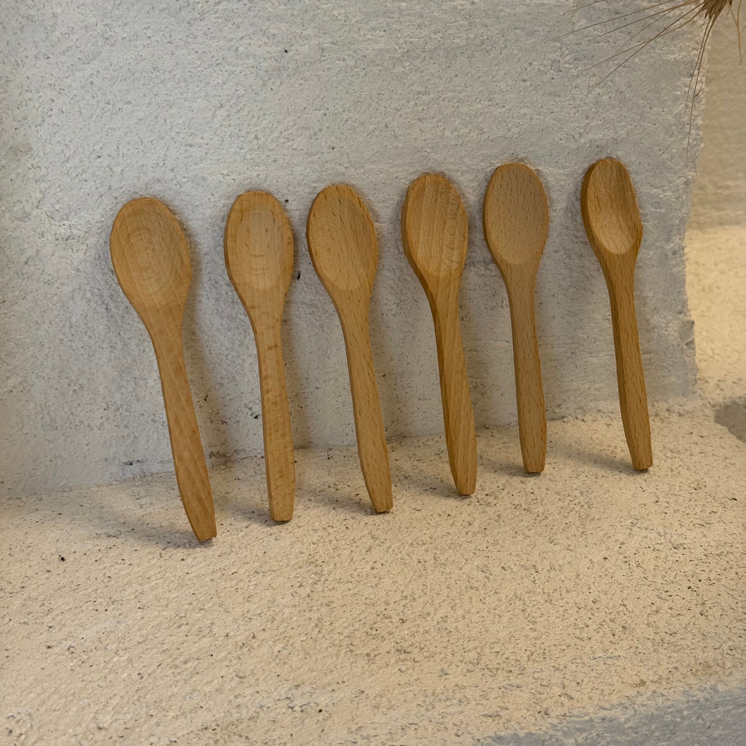 Ahşap Küçük Boy Kaşık Seti 6 adet 12,5 cm 