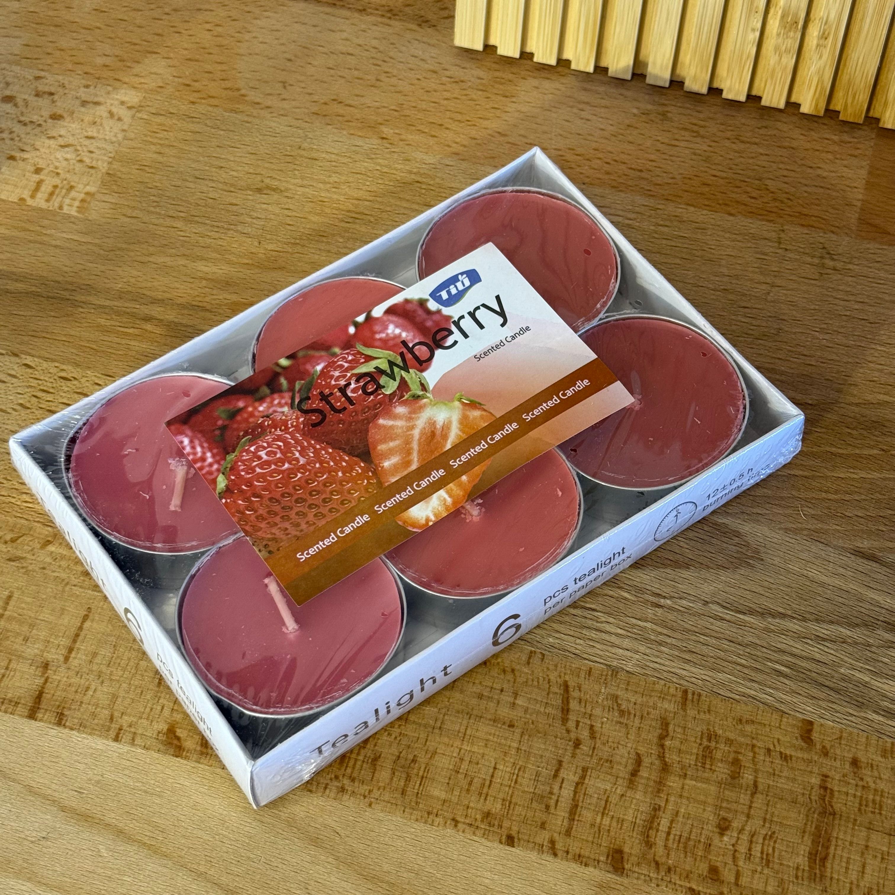 Dubai 6 Lı T-Light Mum Strawberry 