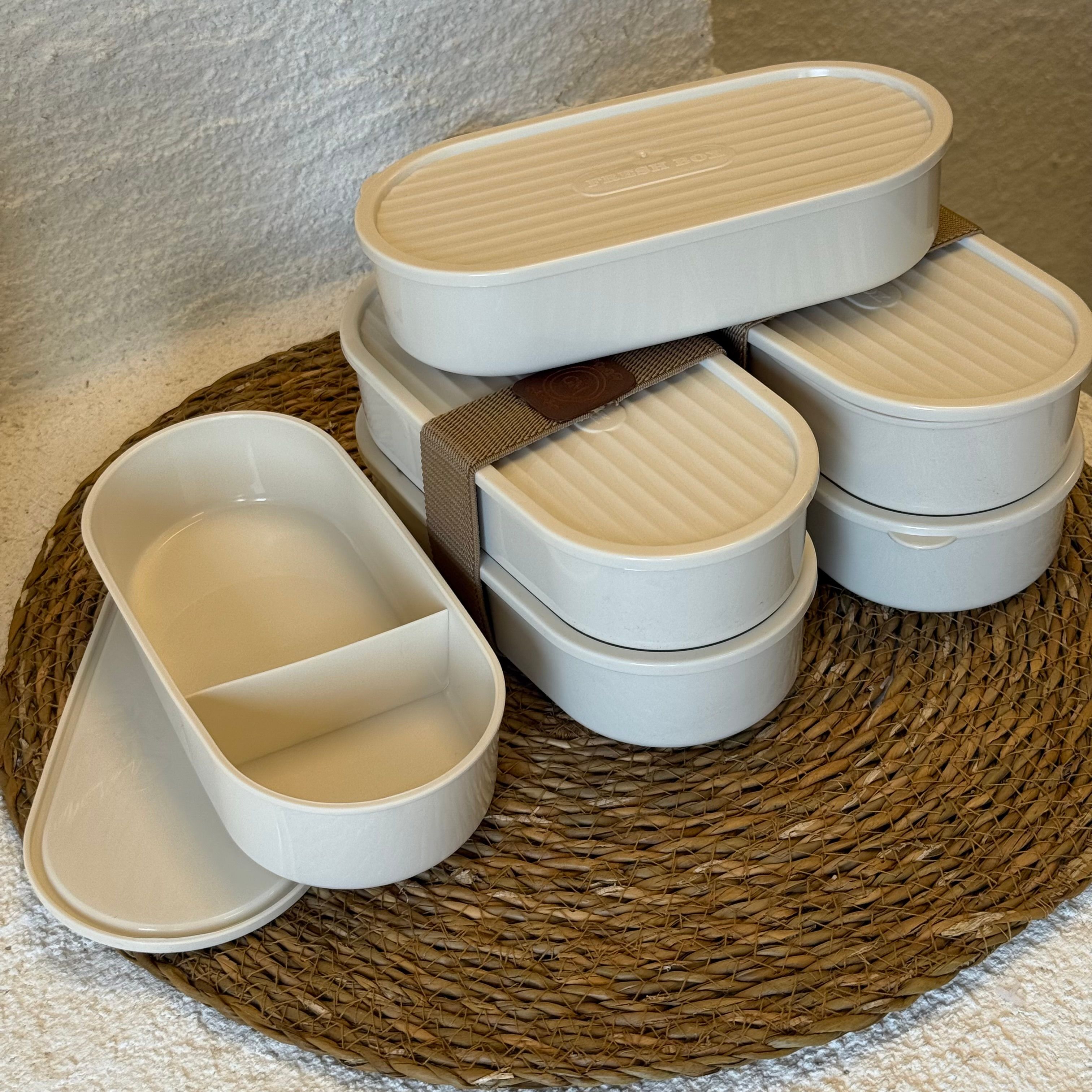 Pinterest İpli Saklama Kabı Krem 3 Set 