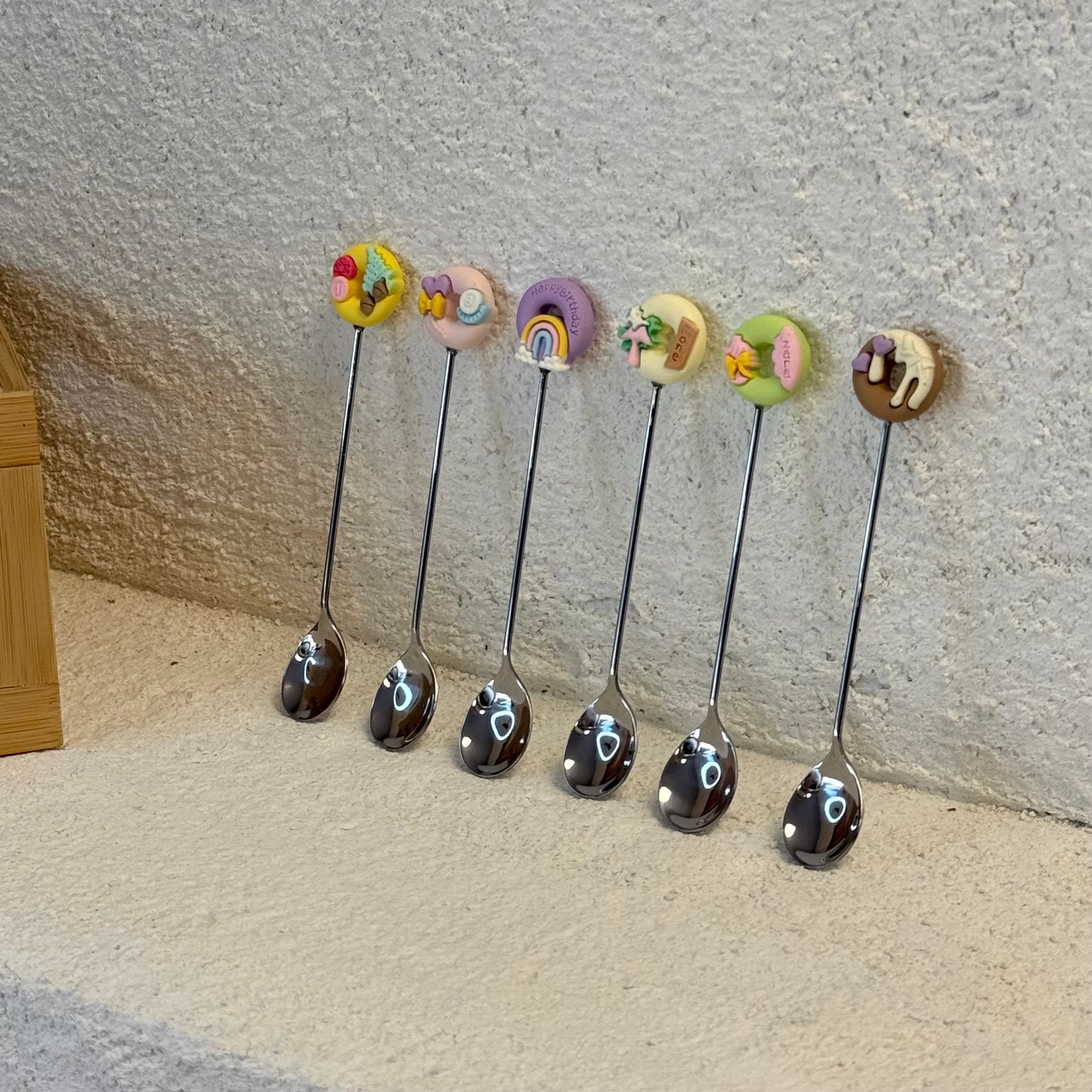 Happy Birthday 6 Lı Tatlı Kaşık Gümüş 14 cm