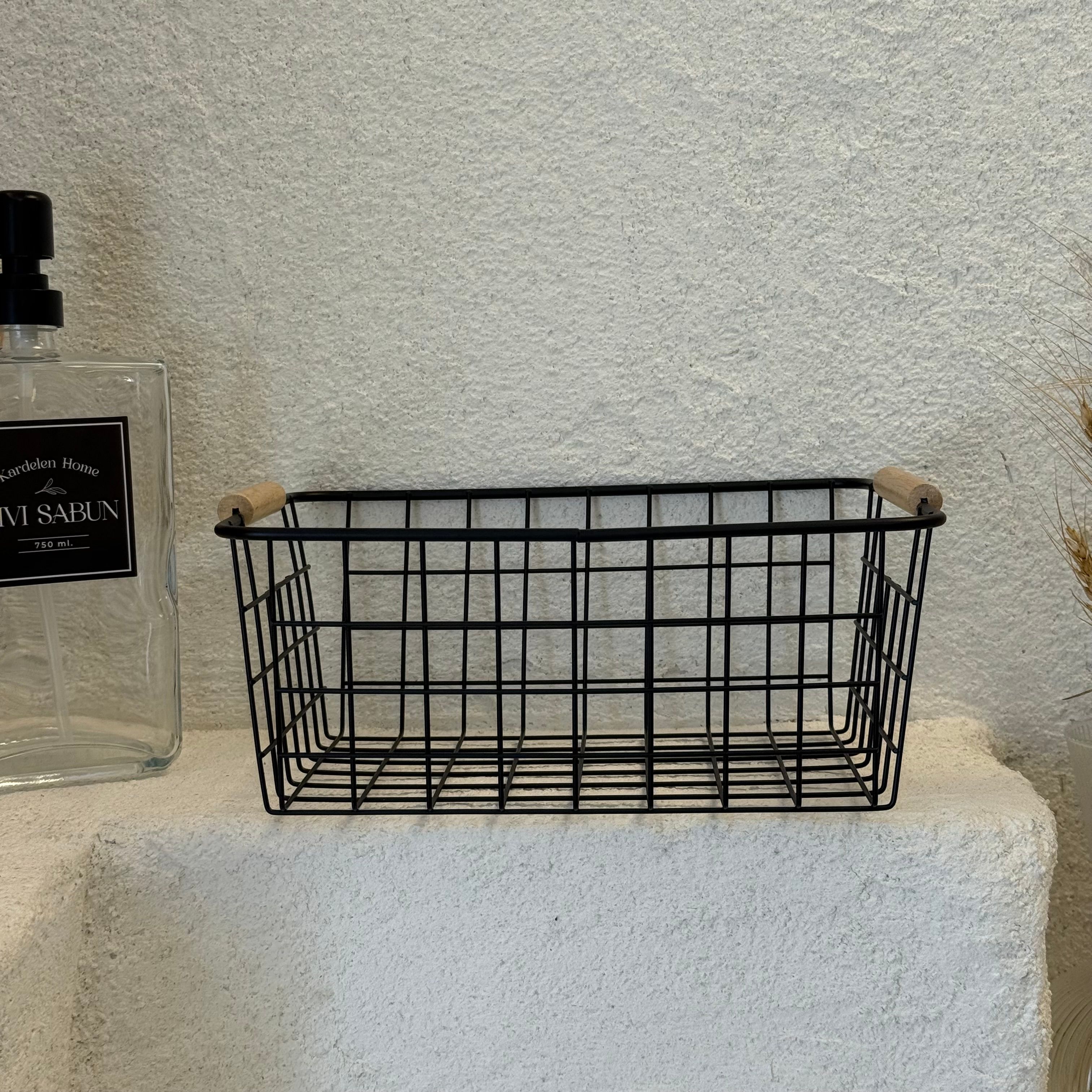 Elbis Metal Dikdörtgen Sepet 29x22x12 cm 