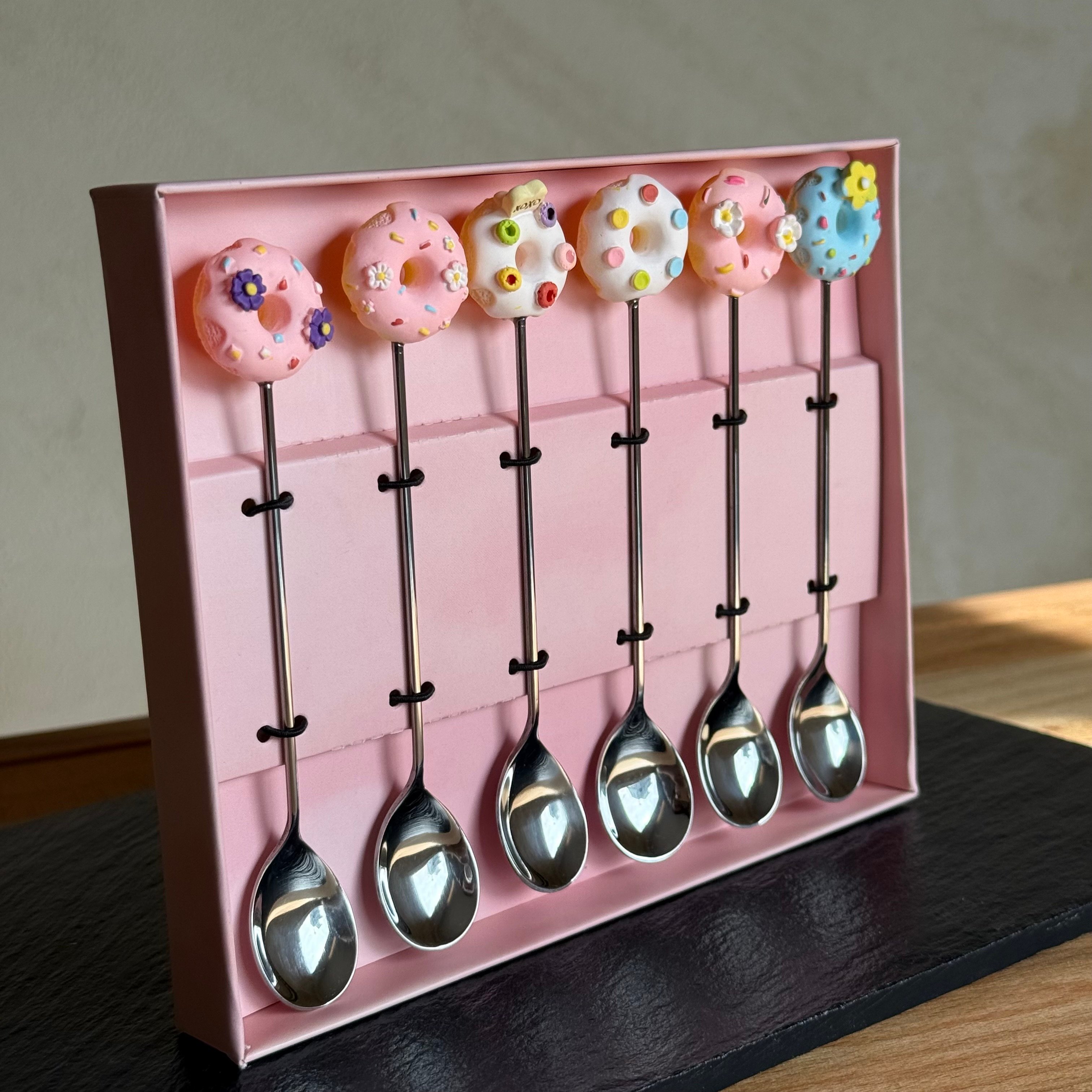 XoXo 6 Lı Tatlı Kaşık Seti Gümüş 14 cm