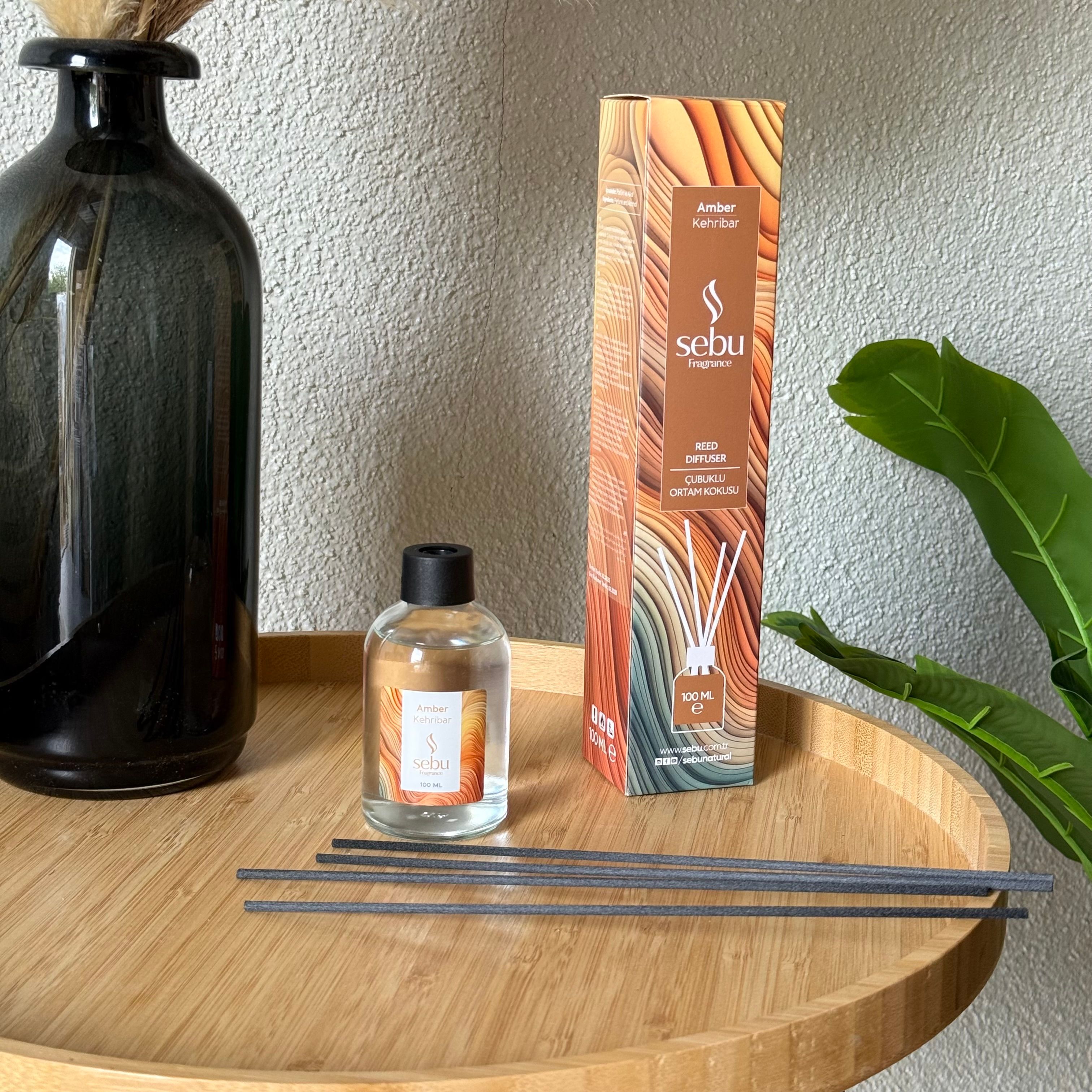 Sebu Çubuklu Ortam Kokusu Amber 100 ml 
