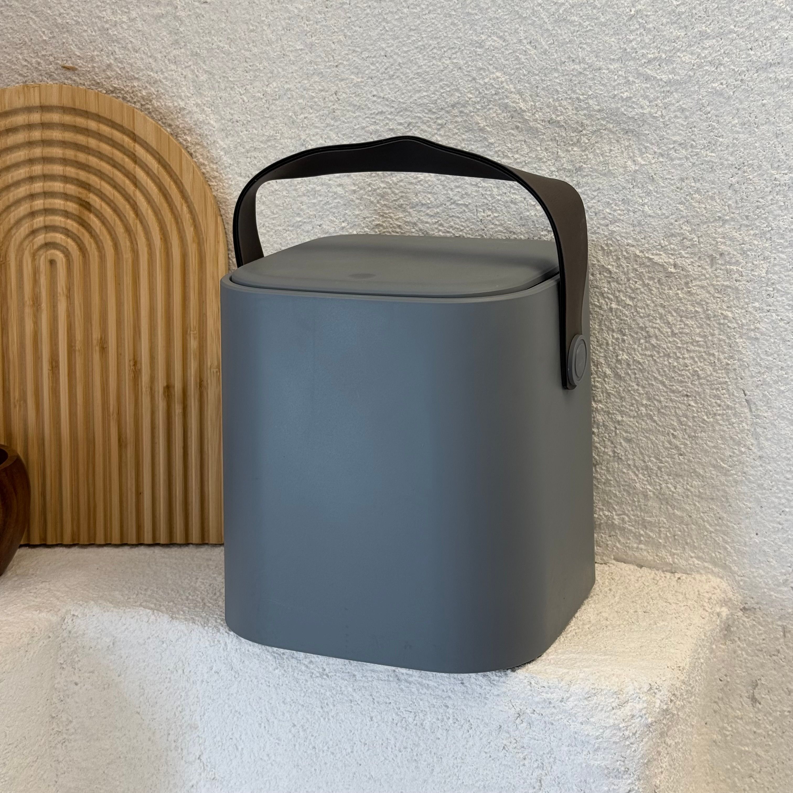 Akılı Çöp Kovası 4 Litre Gri 