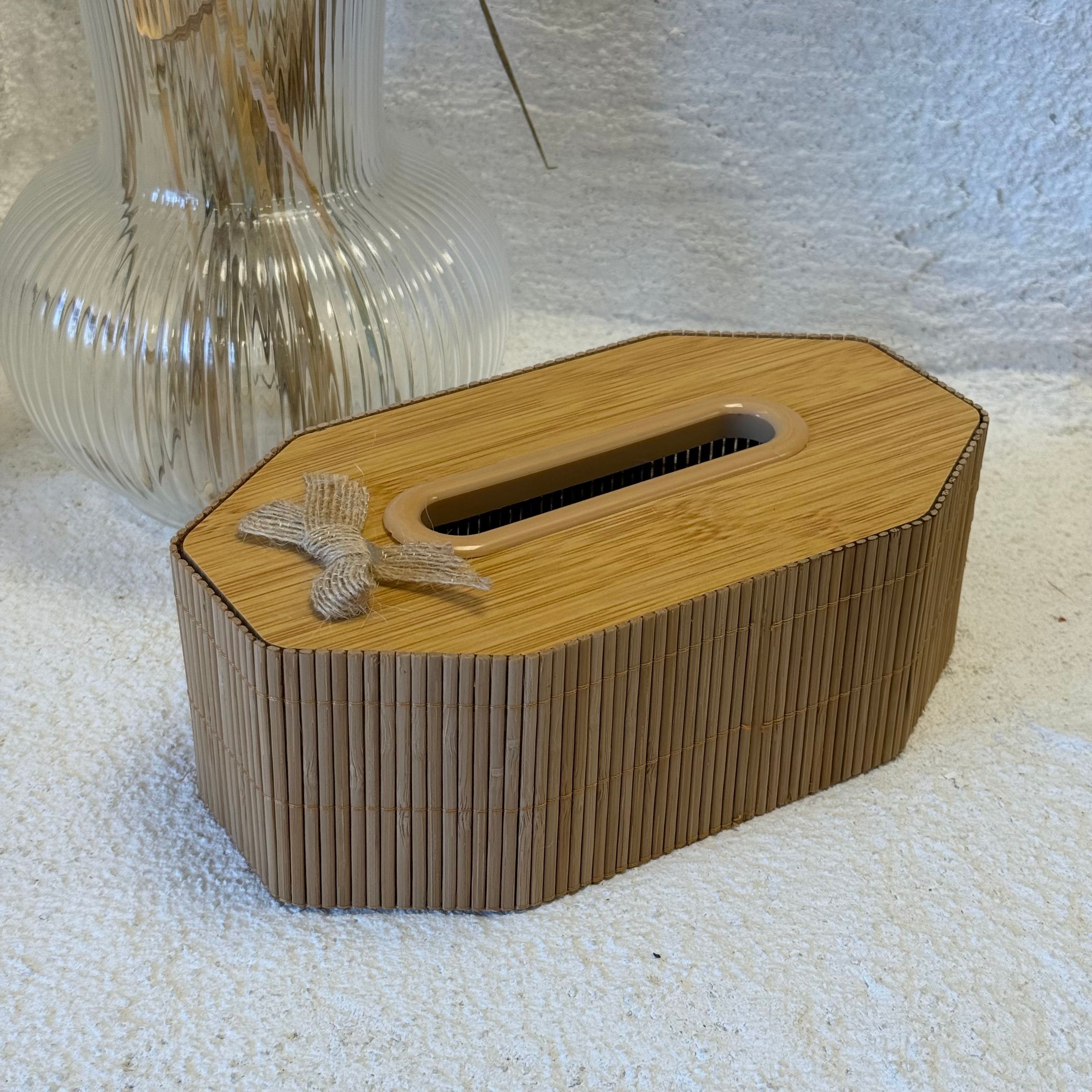 Amison Bambu Sekizgen Peçetelik 22x12x7,5 cm 