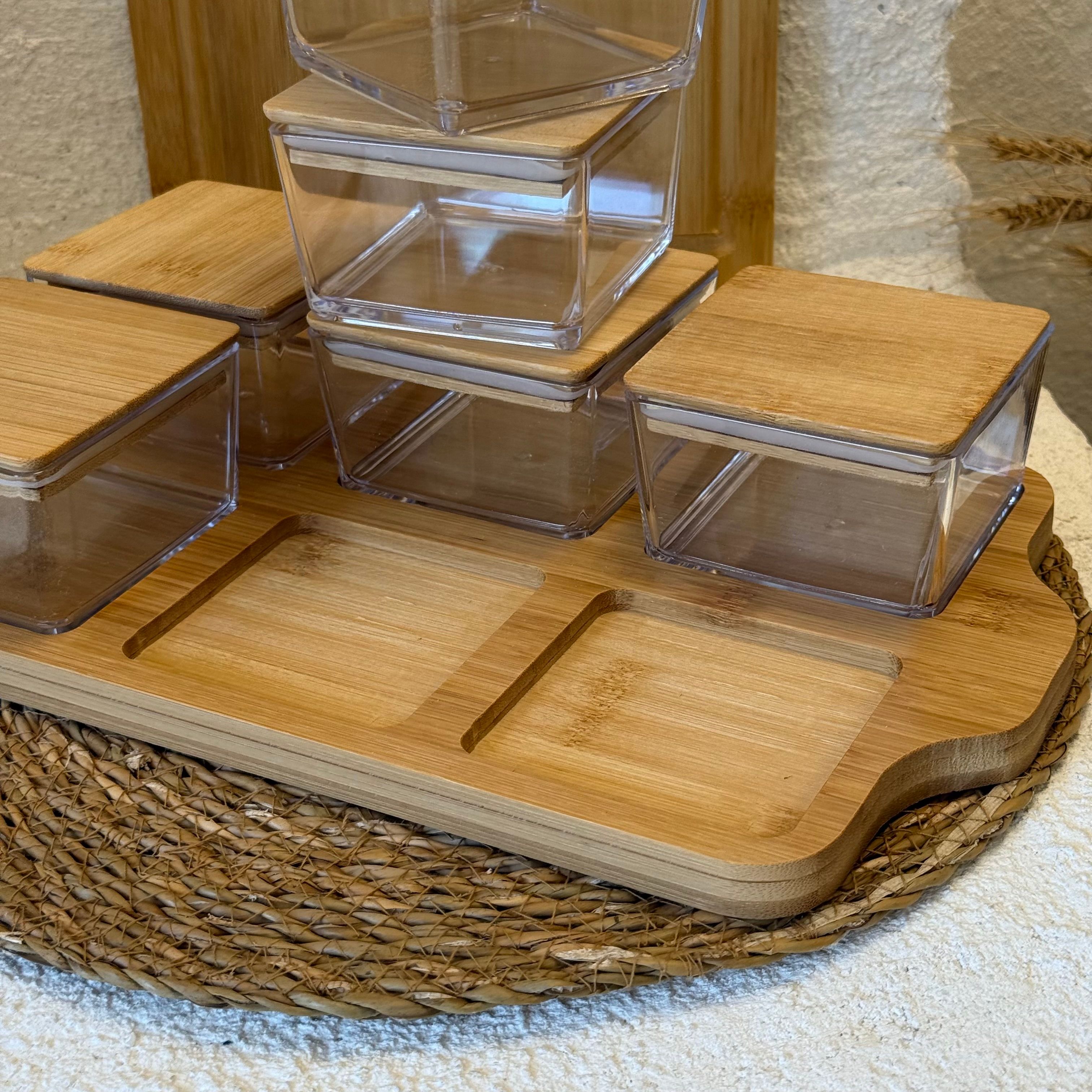 Alp Bambu Stand Kahvaltılık 34x20 cm Alana Bambu Kesme Tahtası Hediye (SÜPER FİYAT)