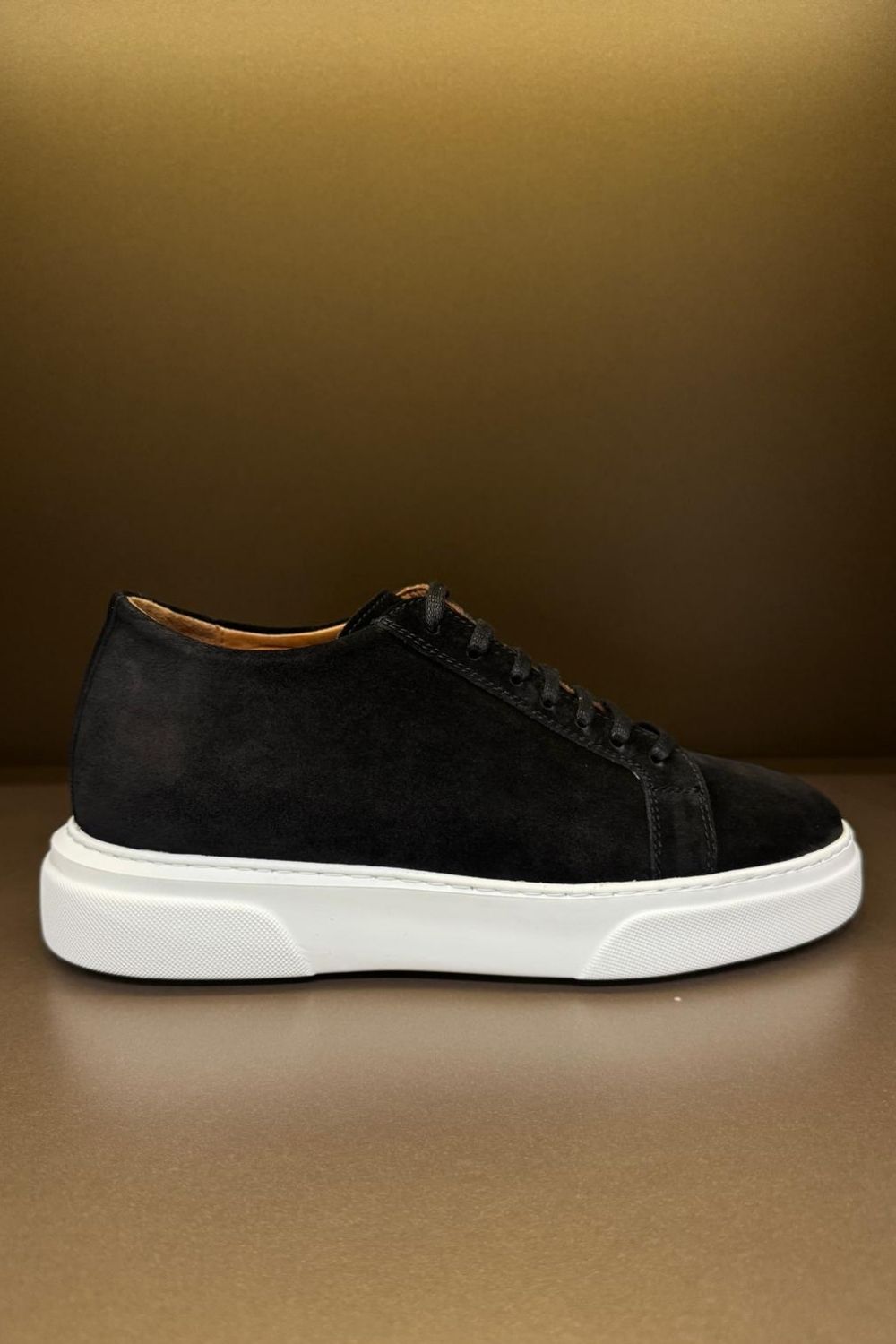 Tall Süet Deri Sneakers LG - Siyah