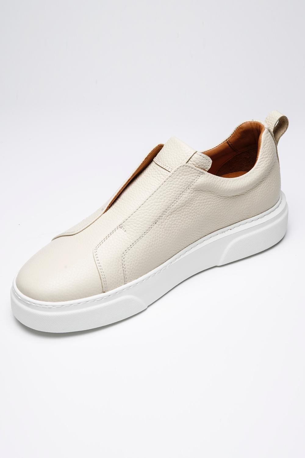 Venedik Deri Sneakers LG - krem