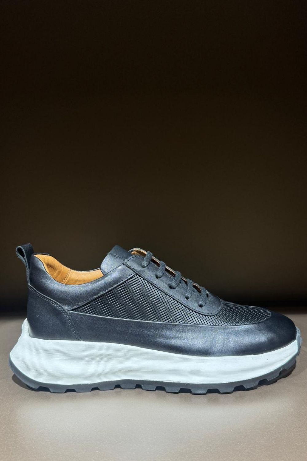 Palermo Deri Sneakers LG  - Siyah