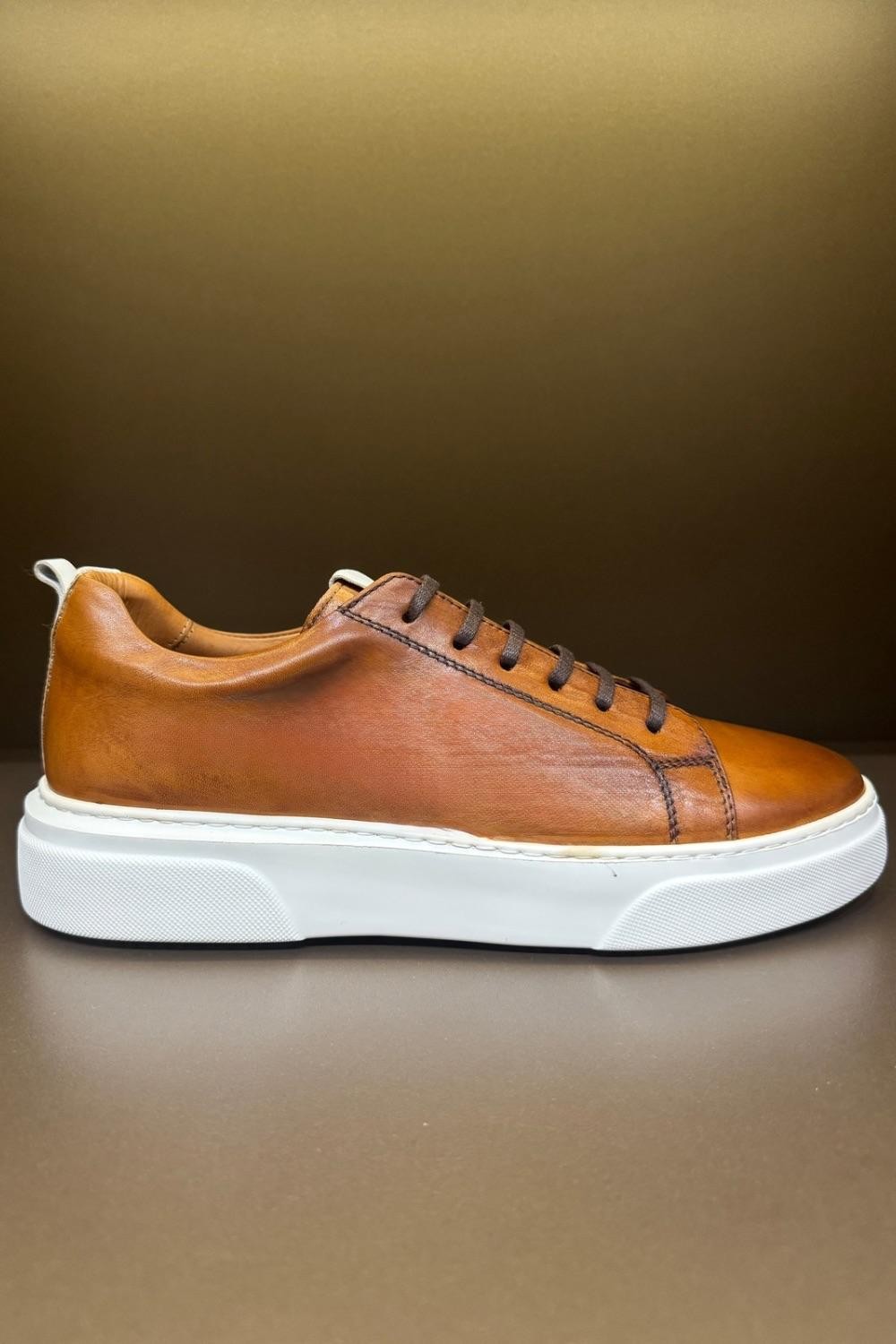 Pisa Deri Sneakers LG - Naturel