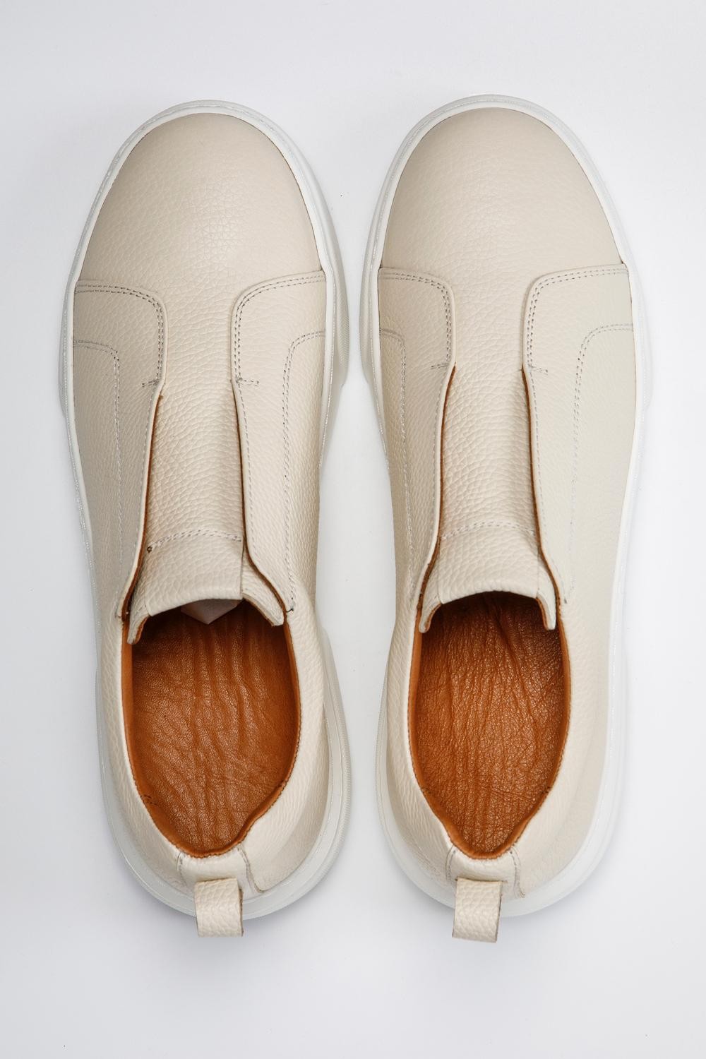 Venedik Deri Sneakers LG - krem