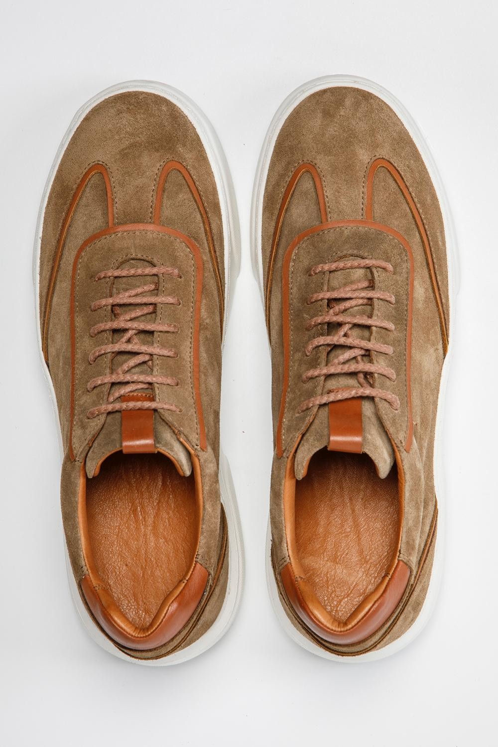Roma Deri Sneakers LG - Kahverengi