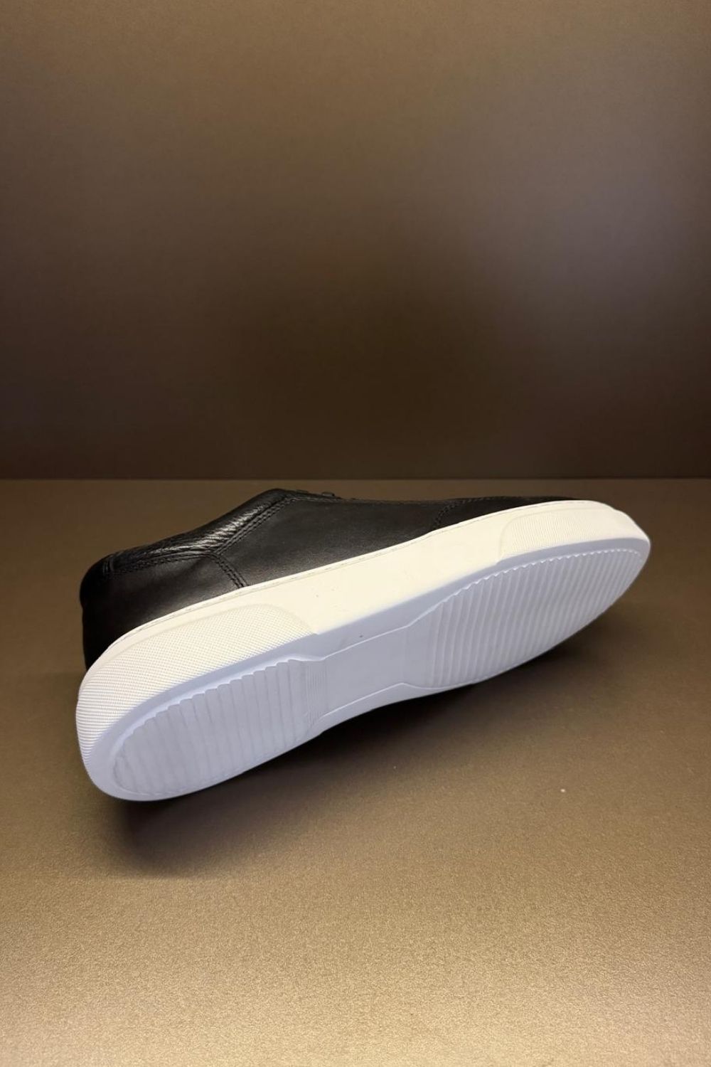 Roma Deri Sneakers LG - Siyah-Beyaz