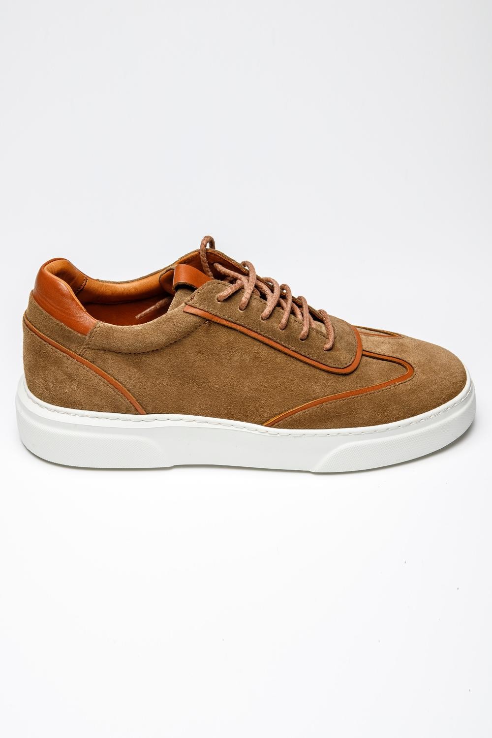 Roma Deri Sneakers LG - Kahverengi