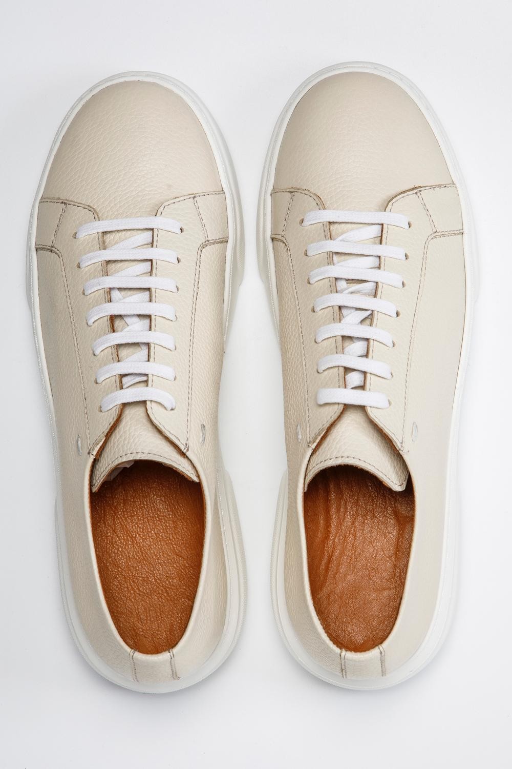 Olimpos Deri Sneakers LG - krem