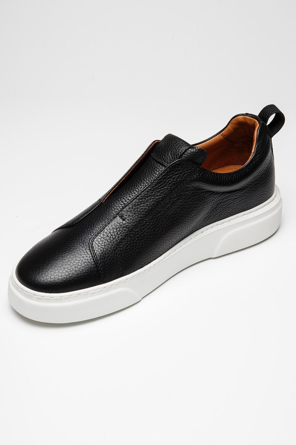 Venedik Deri Sneakers LG - Siyah