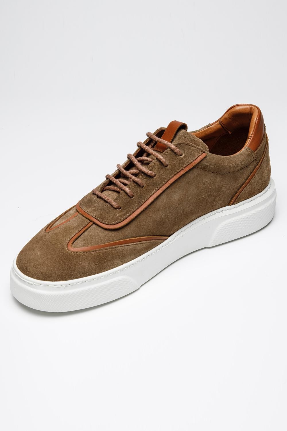 Roma Deri Sneakers LG - Kahverengi