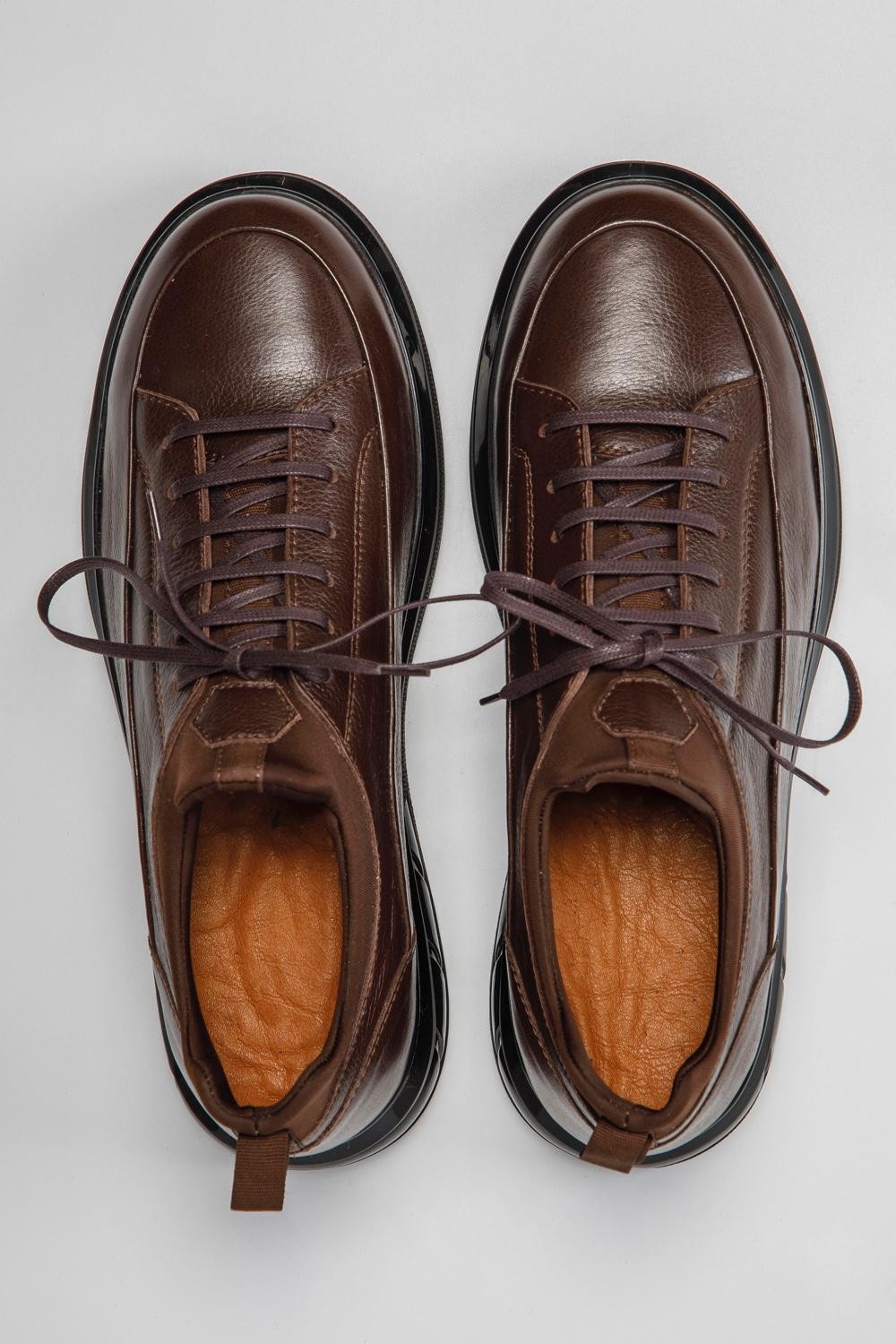 Napoli Deri Sneakers LG - Kahverengi