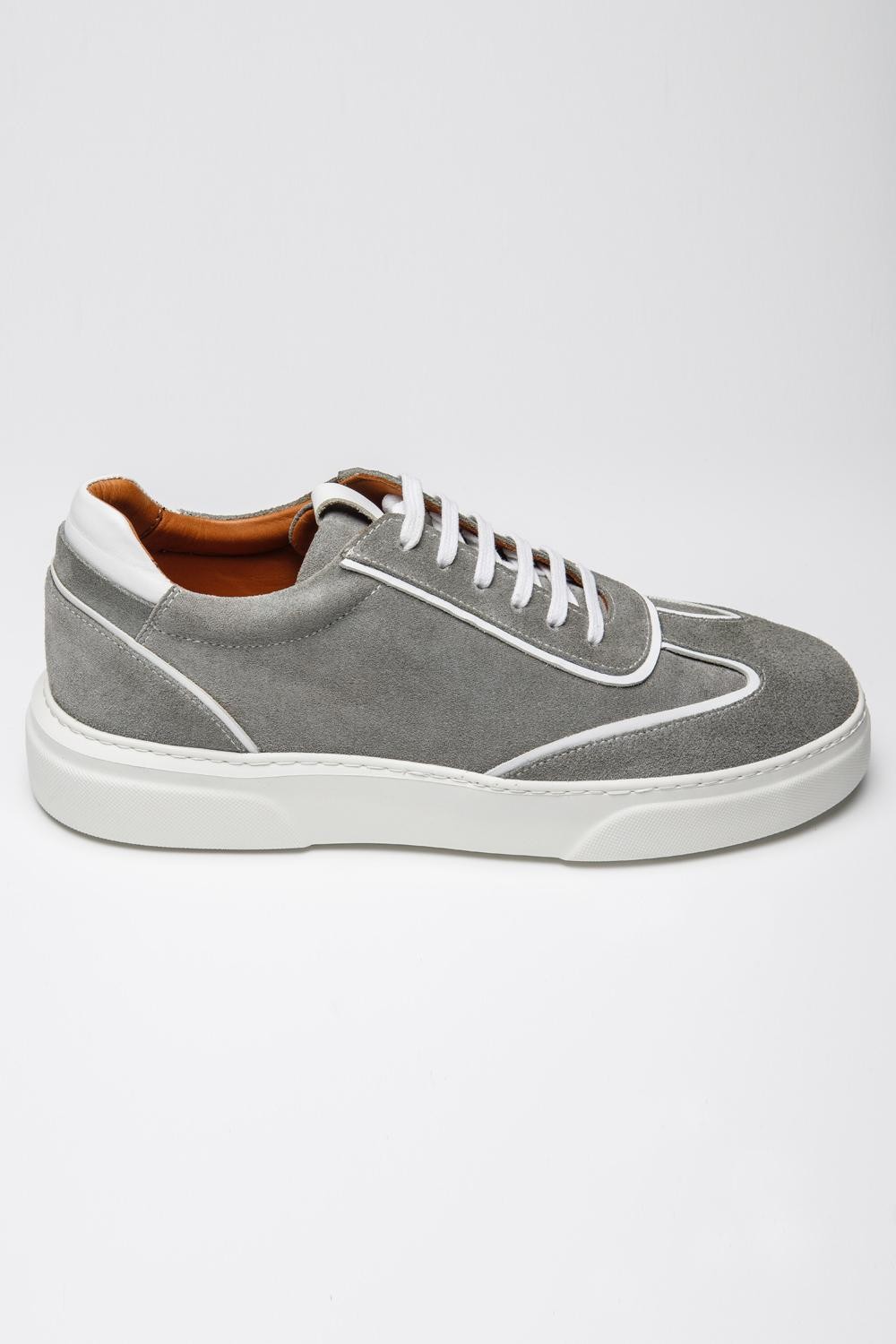 Roma Deri Sneakers LG - Gri