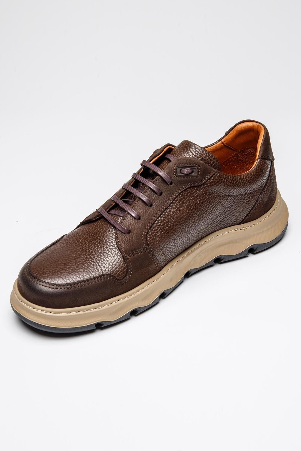 Hestia Deri Sneakers LG - Kahverengi
