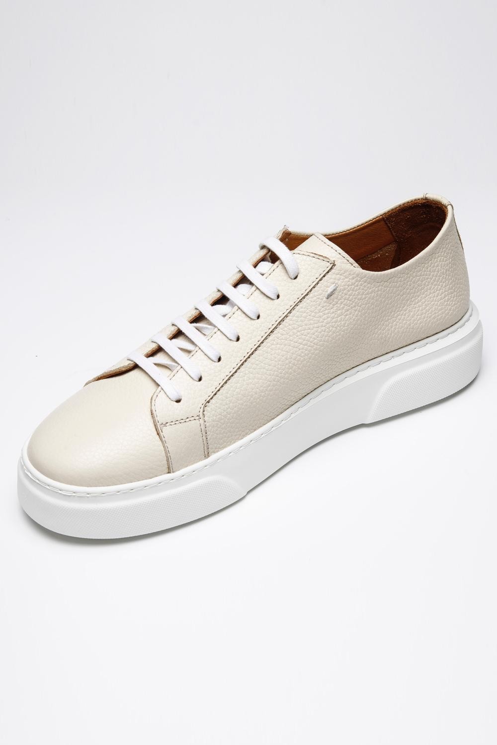 Olimpos Deri Sneakers LG - krem
