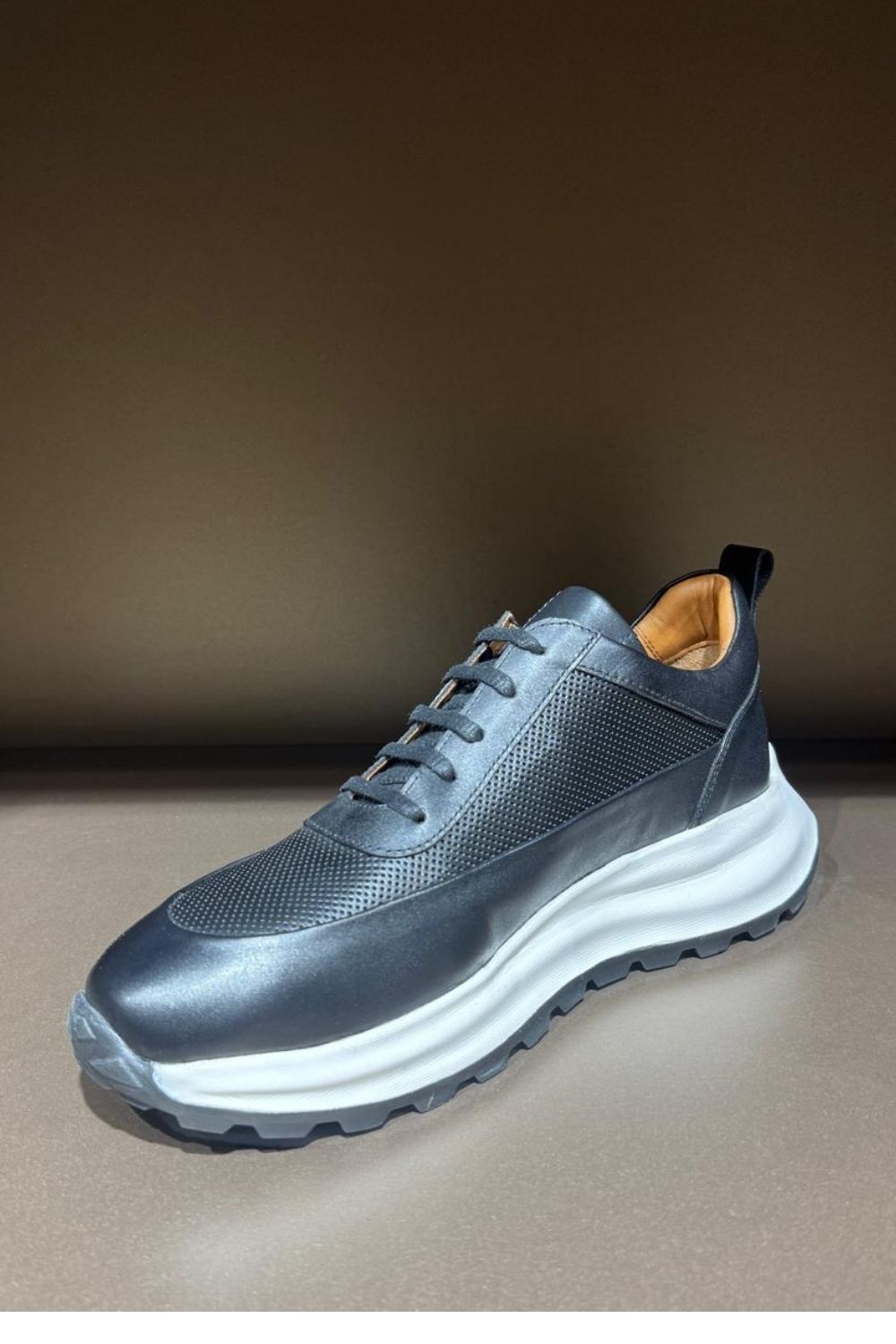 Palermo Deri Sneakers LG  - Siyah