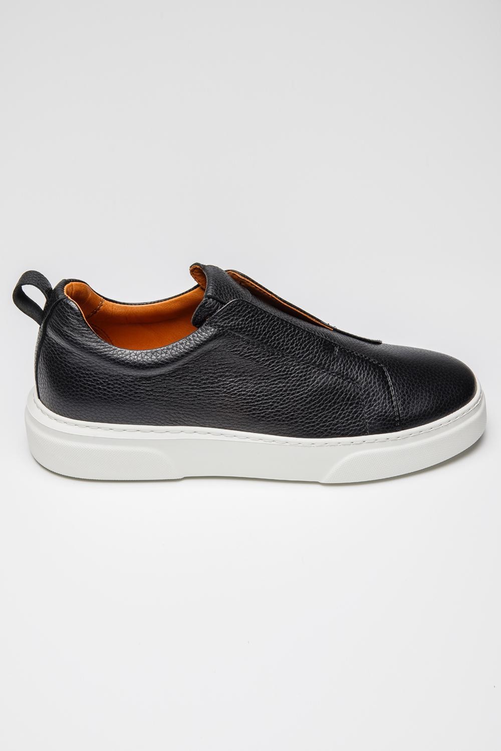 Venedik Deri Sneakers LG - Siyah