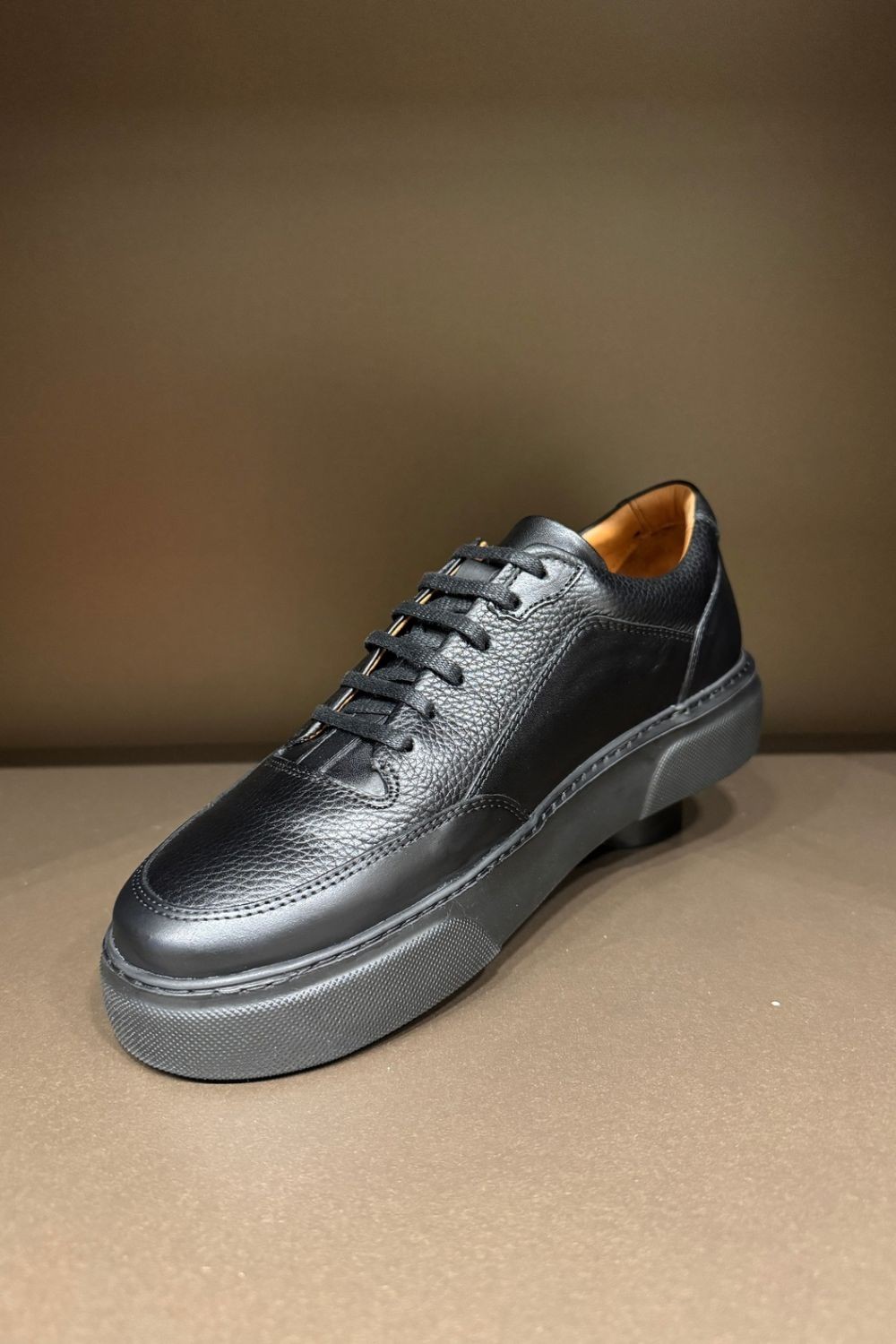 Roma Deri Sneakers LG - Siyah