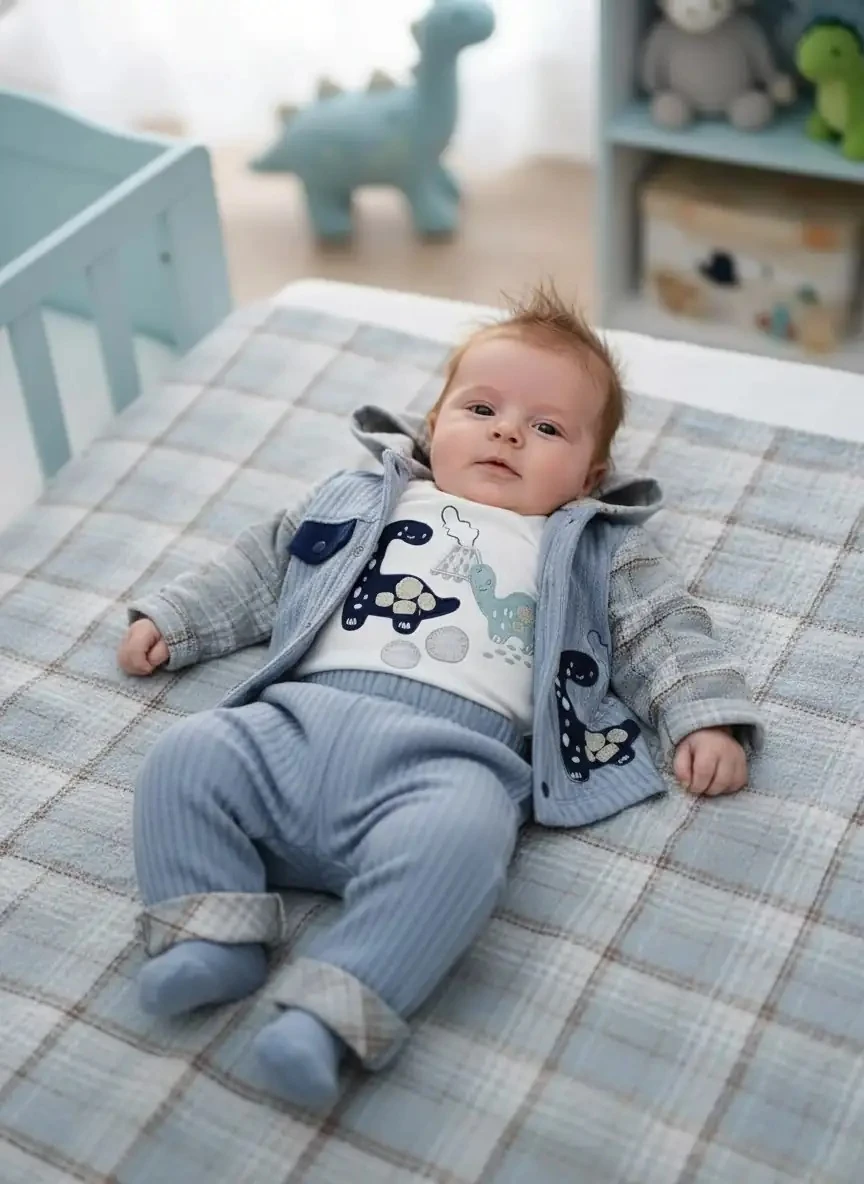 Dino Nakışlı 3 lü Takım