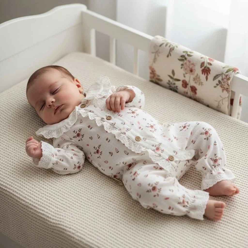 Fisto Yaka Müslin Tulum - Ekru