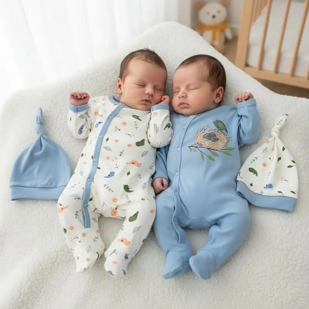 4 lü Erkek Bebek Tulum Seti