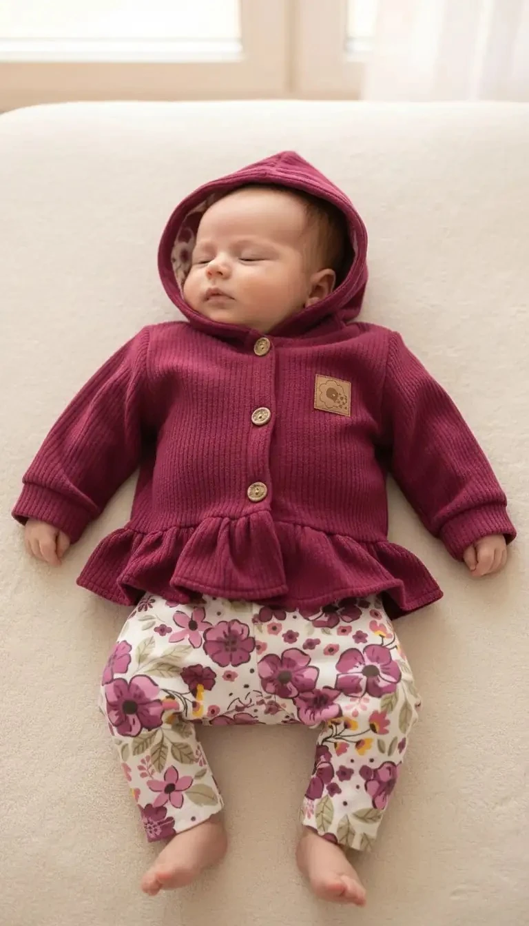 Kadife Kapşonlu 2 li Takım