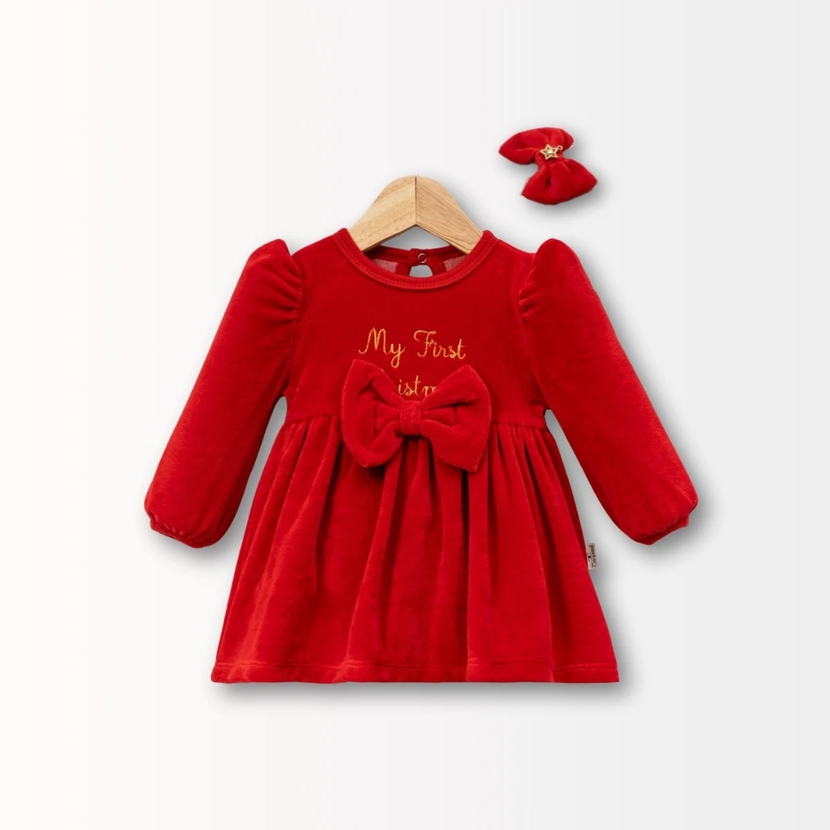 Christmas Kadife Elbise