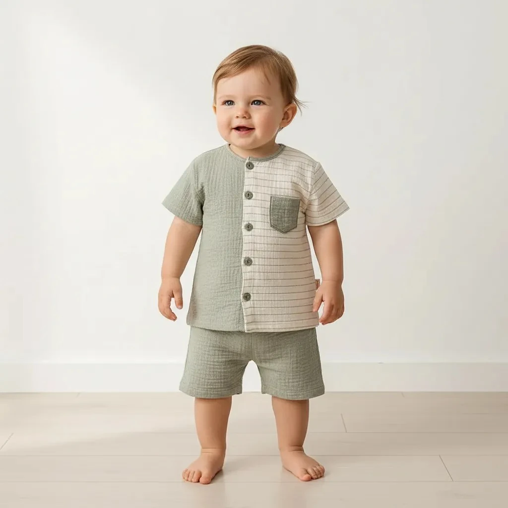 Müslin Şortlu Takım