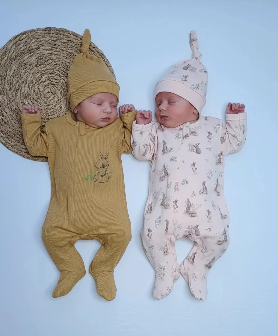 4 Lü Kız Bebek Tulum Seti