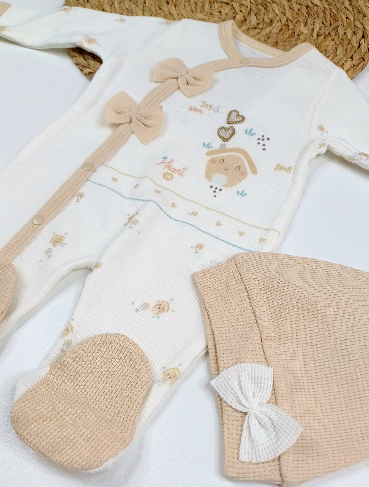 Fiyonklu Bebek Tulum Seti