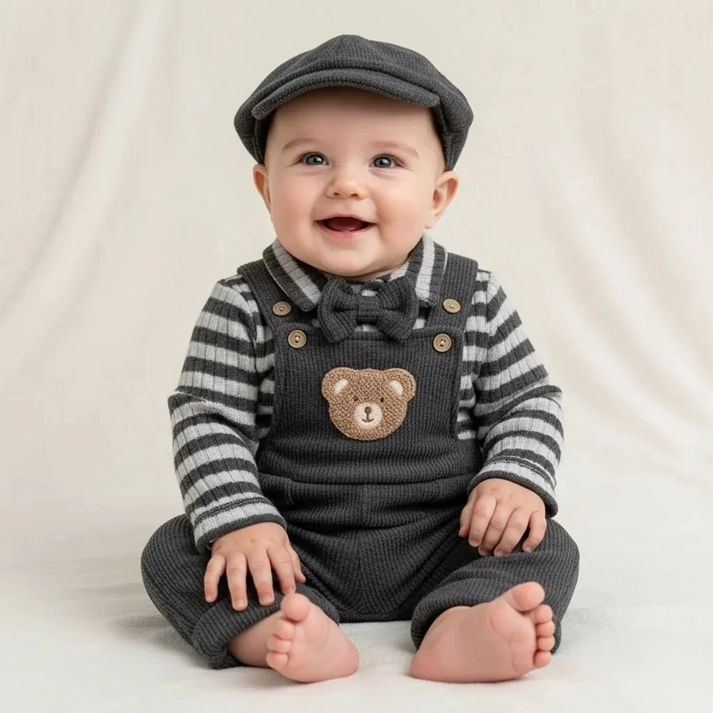 3 lü Salopet Takım - antrasit