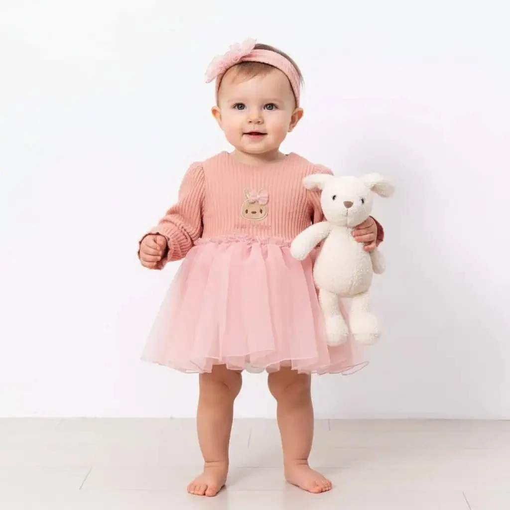 Tüllü İncili Elbise