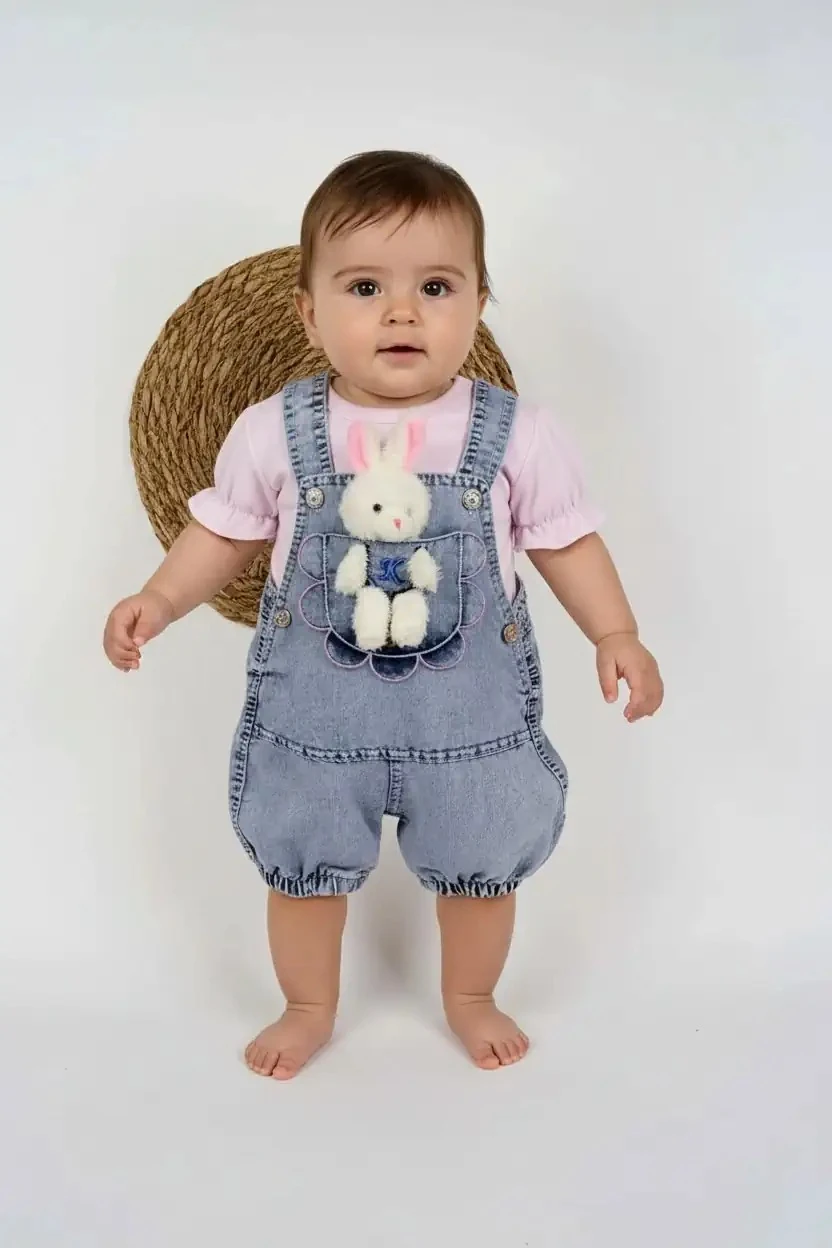 Oyuncaklı Kot Salopet