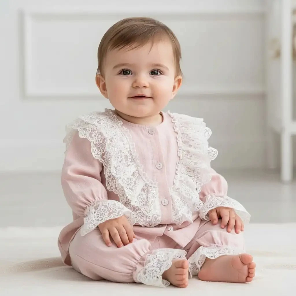 Fırfırlı Müslin Takım