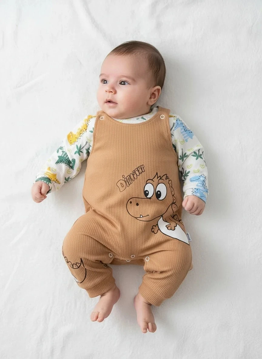 Dino Baskılı 2 Li Salopet