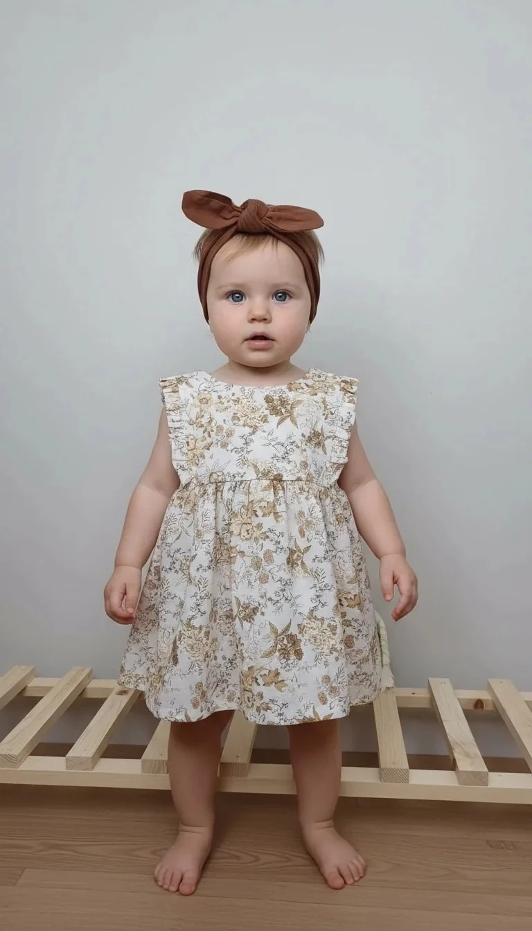 Keten Bandanalı Elbise