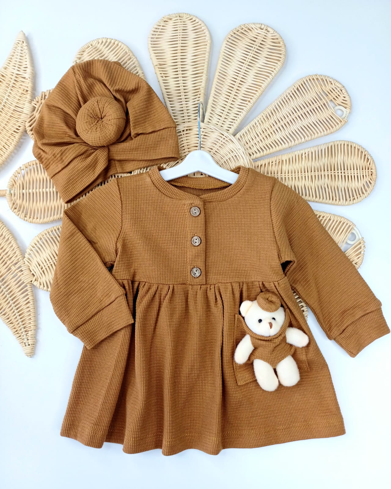 Boneli Oyuncak Ayıcıklı Elbise