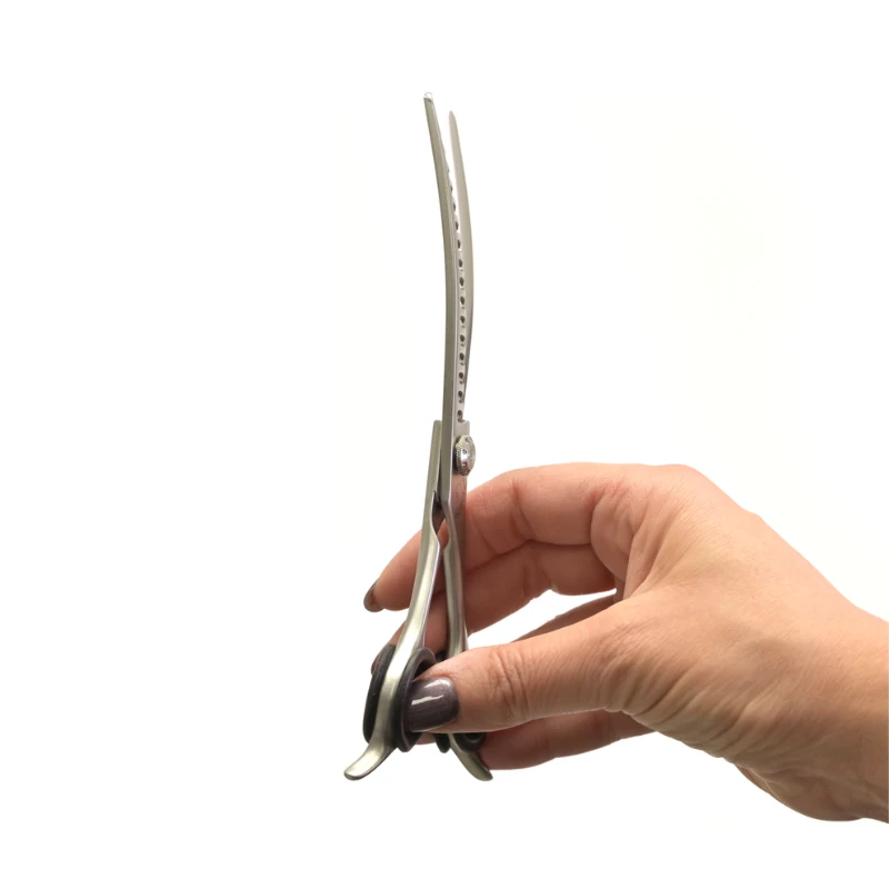 Yento Tanto Series 7 inç Kavisli Chunker Pet Kuaför Makası (18 Diş)