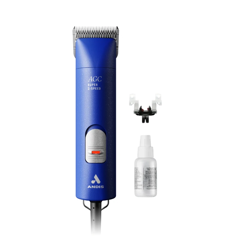 Andis AGC 2 Süper+ Blue Çift Devirli Kablolu Kedi/Köpek Tıraş Makinesi